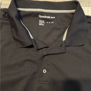 Reebok Golf Men's Polo Shirt - Black and Gray